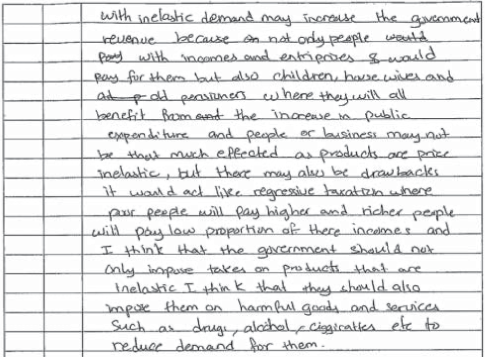 Example Candidate Responses (Standards Booklet)